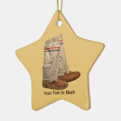 Ornement Étoile En Céramique Mukluks (Gauche)