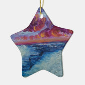 Ornement Étoile En Céramique Narwhals dans l'Arctique (Gauche)