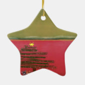 Ornement Étoile En Céramique Noël (Dos)