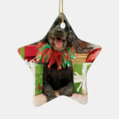 Ornement Étoile En Céramique Noël - Cockapoo - Trumbo (Droite)