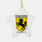 Ornement Étoile En Céramique Nous faisons l'histoire (Droite)