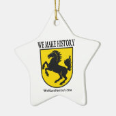 Ornement Étoile En Céramique Nous faisons l'histoire (Gauche)