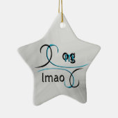 Ornement Étoile En Céramique Oh mon Dieu ! (Droite)