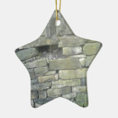 Ornement Étoile En Céramique Old Wall, Stone, Bricks (Gauche)