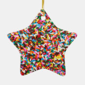 Ornement Étoile En Céramique Ornament d'arrosage (Dos)