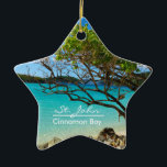 Ornement Étoile En Céramique Ornament de Saint-John Cinnamon Bay Ceramic<br><div class="desc">Beautiful St John Island, Cinnamon Bay Beach star ceramic ornament ! This lovely double sided tropical ornament objets a breathtaking view of St. John USVI's popular beach Cinnamon Bay ! This ornament comes in different shapes too ! It is a wonderful addition to your ornament collection, and a great venft...</div>
