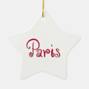 Ornement Étoile En Céramique Paris