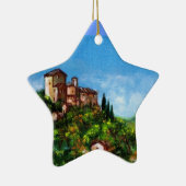 ORNEMENT ÉTOILE EN CÉRAMIQUE PAYSAGE TOSCANE 3 (Droite)