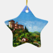 ORNEMENT ÉTOILE EN CÉRAMIQUE PAYSAGE TOSCANE 3 (Dos)