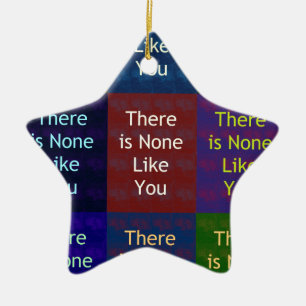 Ornement Étoile En Céramique Personne ne vous aime