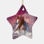 Ornement Étoile En Céramique Petit ange de prière (Droite)