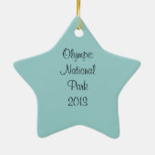 Ornement Étoile En Céramique Piscine à marée, plage de Ruby, parc national olym (Dos)