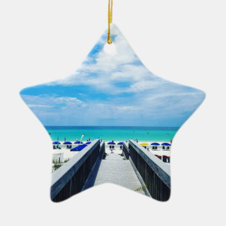 Ornement Étoile En Céramique Plages de Destin la Floride