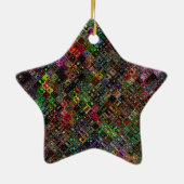 Ornement Étoile En Céramique Planche (Dos)