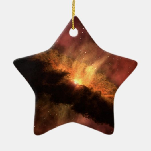 Ornement Étoile En Céramique Planète infrarouge de la NASA formant un disque (Devant)