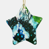 Ornement Étoile En Céramique Polychromoptique #2C par Michael Moffa (Gauche)