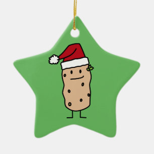 Ornement Étoile En Céramique Pommes de terre de pomme de terre utilisant le