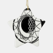 Ornement Étoile En Céramique Pop Art Basket (Droite)