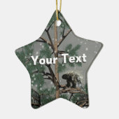 Ornement Étoile En Céramique Porcupine Dans Un Pin (Gauche)