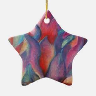 Ornement Étoile En Céramique Protea Imaginaire