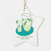 Ornement Étoile En Céramique Quand la vie vous remet des chaux, faites Mojitos (Gauche)