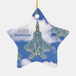 Ornement Étoile En Céramique Rapteur F-22