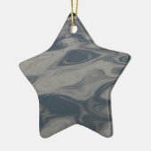Ornement Étoile En Céramique Réflexions sur l'eau (Gauche)