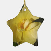 Ornement Étoile En Céramique Rose jaune sauvage (Gauche)
