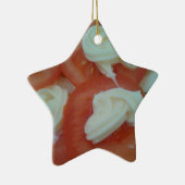 Ornement Étoile En Céramique Salade de printemps saine (Droite)