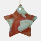 Ornement Étoile En Céramique Salade de printemps saine (Devant)