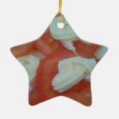Ornement Étoile En Céramique Salade de printemps saine (Dos)