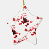 Ornement Étoile En Céramique Sanglant (Gauche)