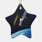 Ornement Étoile En Céramique Satellite (Gauche)
