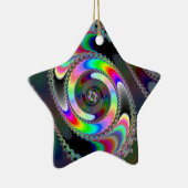 Ornement Étoile En Céramique scie à chaîne - fractale (Droite)