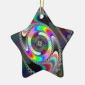 Ornement Étoile En Céramique scie à chaîne - fractale (Gauche)