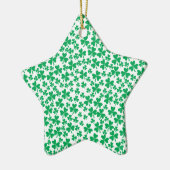 Ornement Étoile En Céramique Shamrocks multiples (Gauche)