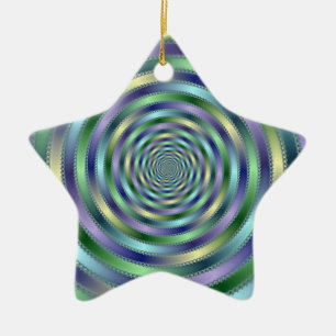 Ornement Étoile En Céramique Spinning