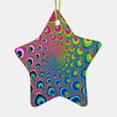Ornement Étoile En Céramique Spirale inverse (Gauche)