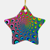 Ornement Étoile En Céramique Spirale inverse (Dos)
