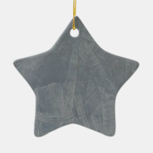 Ornement Étoile En Céramique Suède Gris