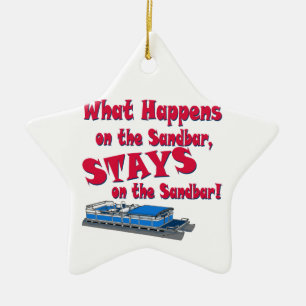 Ornement Étoile En Céramique Sur Le Sandbar