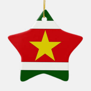 Ornement Étoile En Céramique Suriname