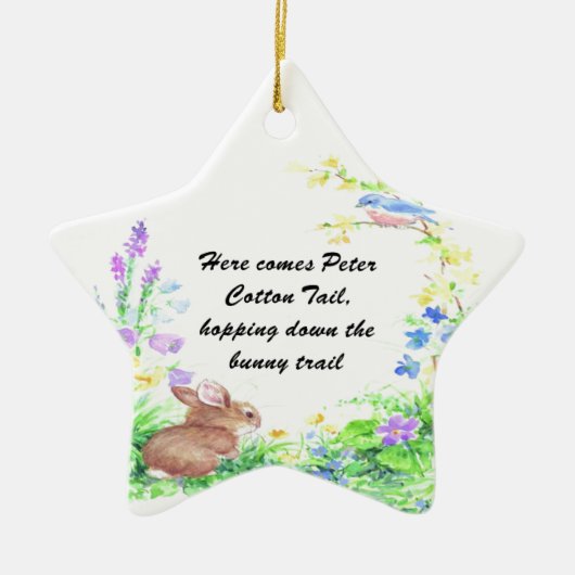 Ornement Étoile En Céramique Tail Peter Cotton - (Devant)