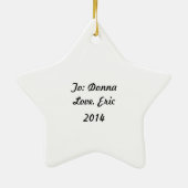 Ornement Étoile En Céramique Tail Peter Cotton - (Dos)