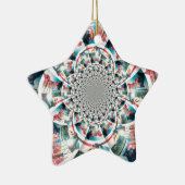 Ornement Étoile En Céramique Tapisserie kényane Kaleidoscope (Droite)