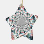 Ornement Étoile En Céramique Tapisserie kényane Kaleidoscope (Gauche)