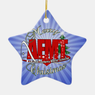 Ornement Étoile En Céramique Technologie médicale de secours avancé de NOËL