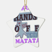 Ornement Étoile En Céramique TGIF Hakuna Matata mains off Boo Drôle Visage (Gauche)
