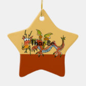 Ornement Étoile En Céramique Thare Be Dragons (Devant)