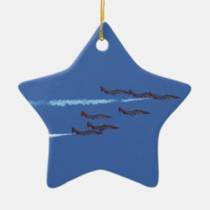 Ornement Étoile En Céramique Top Gun Smokin'.